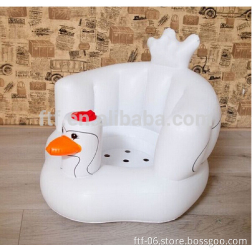 Inflatable swan baby chair, inflatable swan toy for kids